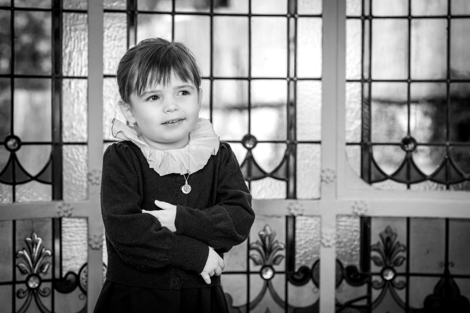 La petite Sandra le jour de son baptême à Bordeaux