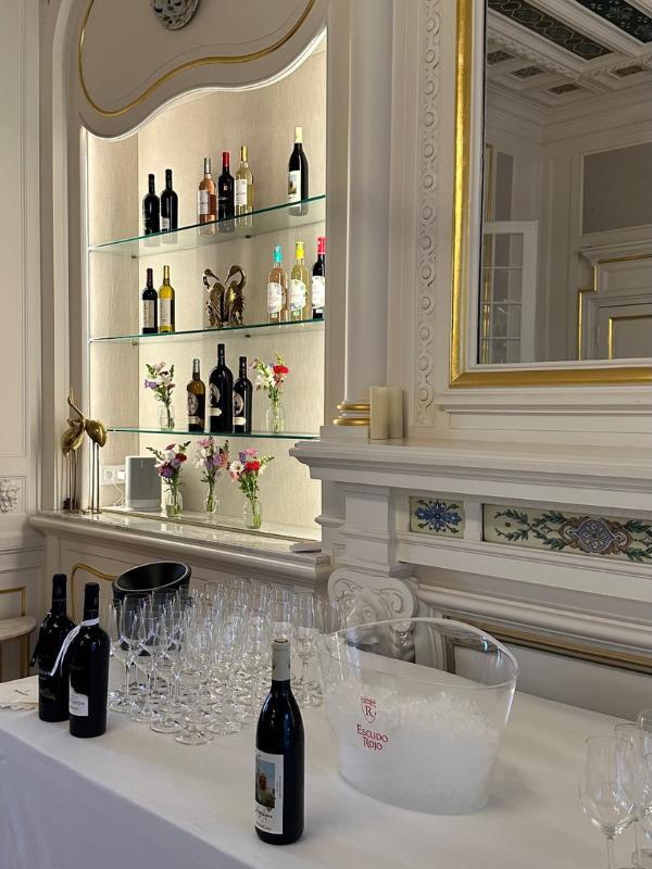 Les bouteilles de vins Masseto à la soirée client